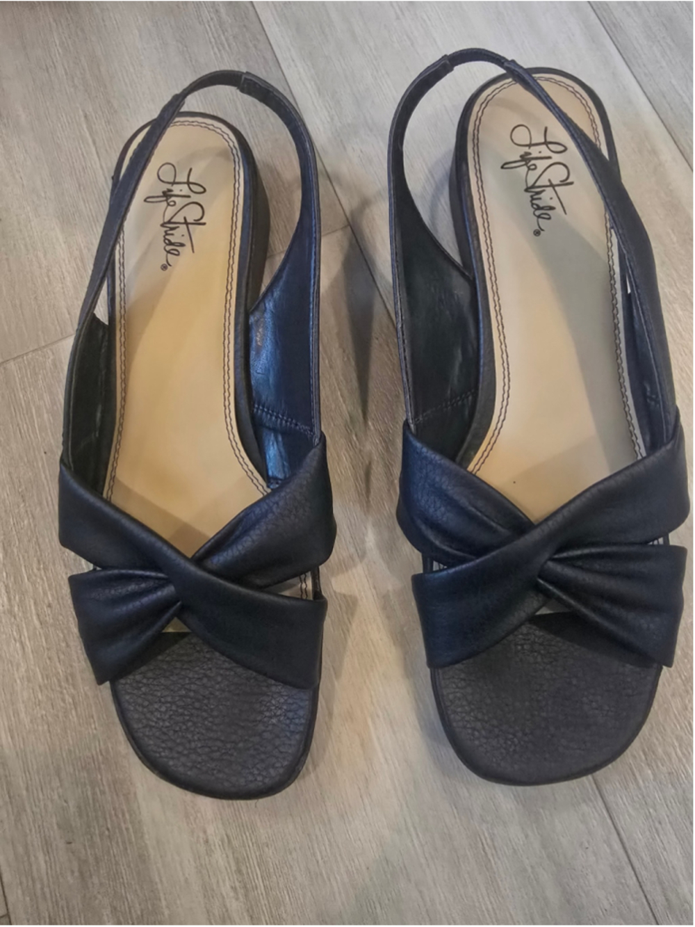 Women's LifeStride Navy Blue Sandals Size 11W